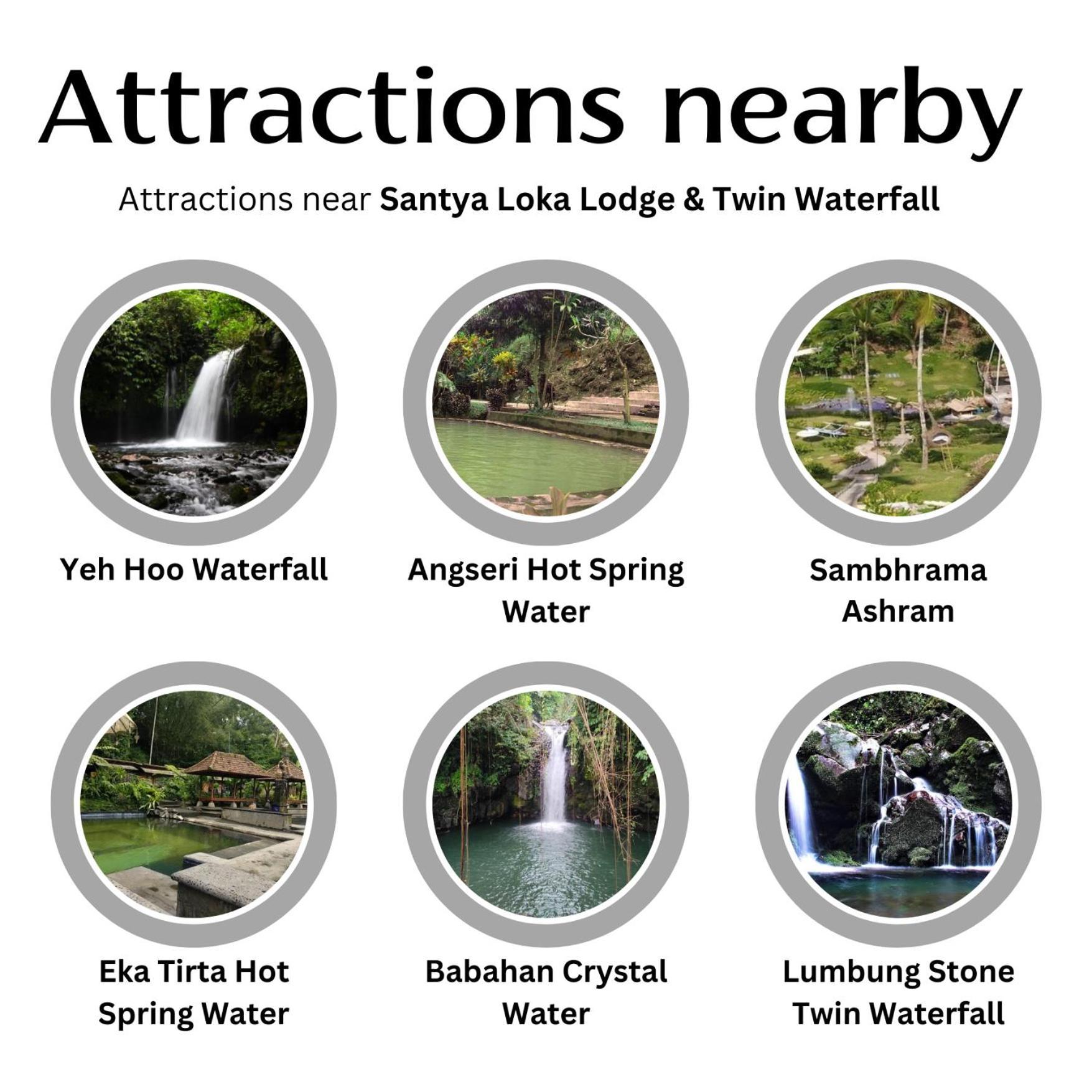 Santya Loka Lodge & Twin Waterfall Jatiluwih Esterno foto
